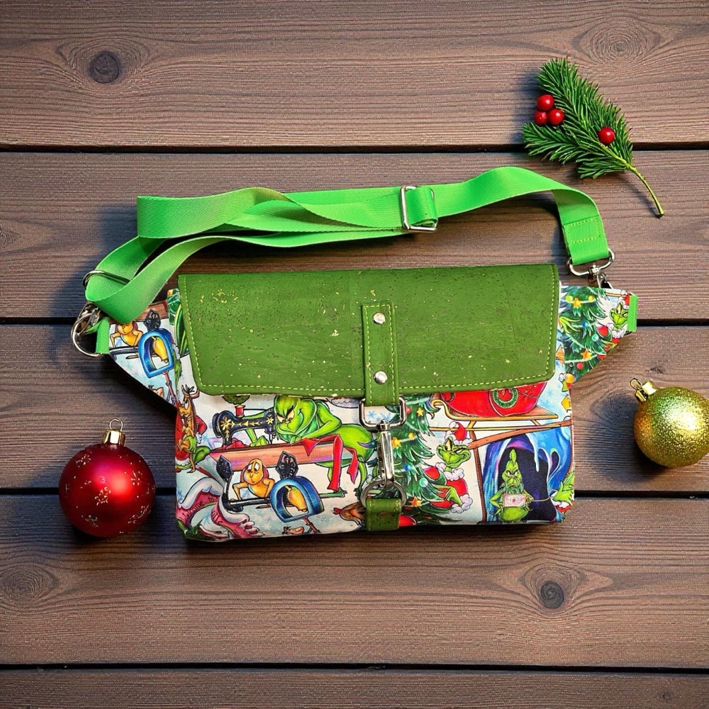 Green and Multicolor Mini Bag